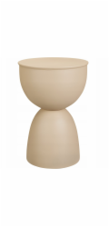 Home Styling Collection Kovový odkládací stolek DUNE, pískově zbarvený, 45,5 cm