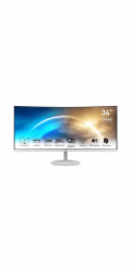 MSI monitor PRO MP341CQW, 34" zakřivený /3440x1440 (UWQHD)/VA LED/1ms/3000:1/300cd/m2/100Hz /2 x HDMI/DP/bílý
