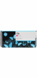 HP 738 300-ml Magenta DesignJet Ink Cartridge