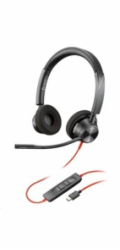 Poly Blackwire 3320 náhlavní souprava , USB-C/A adaptér, stereo