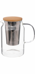 SKLENĚNÁ KONVICE S VÍKEM 900ML