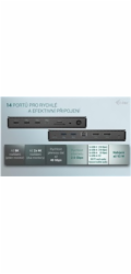 i-tec Thunderbolt4 2x Display Docking Station Gen3, 7x USB, 2.5 GLAN, PowerDelivery 92 W
