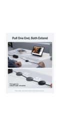 Baseus Free2Pull Mini Charging Cable USB-C USB-C 60W 1m Black
