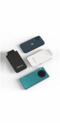 1stCOOL bezdrátová QI nabíječka H18, skládací stojánek, USB-C, bílá