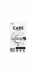 CARE by PanzerGlass - Zadní kryt pro mobilní telefon - s hliníkovým stojánkem - kompatibilita s MagSafe - termoplastický polyuretan (TPU), polykarbonát (PC), hliníková slitina - pruhledná, stríbrná - 