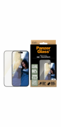 PanzerGlass Eyecare - Ochrana obrazovky pro mobilní telefon - ultra široký tvar - sklo - barva rámu černá - pro Apple iPhone 16