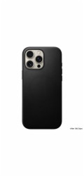 Nomad moderní kožené pouzdro na iPhone 16 Pro Max černé