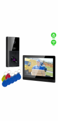 EVOLVEO DoorPhone AHD10, Sada domácího WiFi videotelefonu s ovládáním dveří a RFID, černý 10" monito