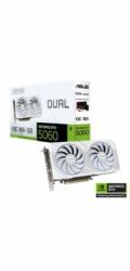 ASUS VGA NVIDIA GeForce RTX 5060 DUAL OC 8G WHITE, 8GB GDDR7, 3xDP, 1xHDMI