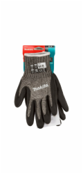 Makita Arbeitshandschuhe P-84713, Gr. M (8), Schnittfestigkeit F/7 (schwarz/grau, 1 Paar)