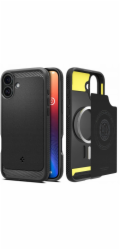 Spigen Rugged Armor MagSafe, matte black - iPhone 17