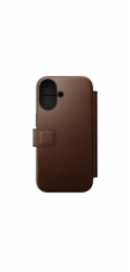 NOMAD pouzdro Modern Leather Folio Magsafe pro iPhone 17 - Brown