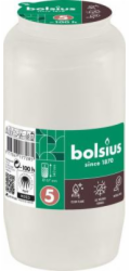 Svíčka hřbitovní olejová bílá 317 g/67x140 mm (cca 100 h)
