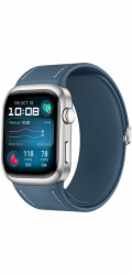 Huawei Watch D2 (Luca-B29) (silber, blaues Kunstleder-Armband)