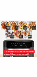 Tefal Easy Fry Dual XXL EY942HE0 fritovací hrnec Dvojitý 11 l Samostatné 2020 W Horkovzdušná fritéza Šedá