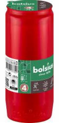 Svíčka hřbitovní olejová červená 238 g/57x141 mm (cca 75 h)