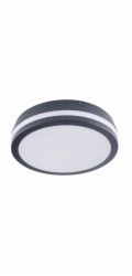 Kanlux Stropní LED svítidlo BENO 12-18W CCT-O G 1070-1740lm 3000-4000K teplá/neutrální teplota IP65 kulaté O22 II třída 5 let záruka grafitové 38789