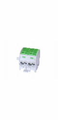 Simet Rozvodná odbočná skříň Al/Cu SCB 35-2 (80220) SIMBLOCK jednopólová 2x35mm2 zelená 81506005