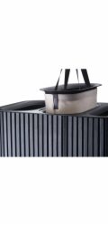 Joseph Joseph Tota Trio Luxe Wäschetrennkorb 90L, schwarz