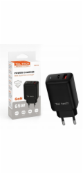 Teltech Nabíječka GaN USB / Type-C 65W QC PD černá TCH-05
