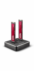 AXAGON ADSA-M2C, USB-C 3.2 Gen 2 -  2x M.2 NVMe SSD CLONE MASTER dokovací stanice