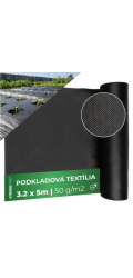 Textilie netkaná 3,2x5 m černá (50 g/m2)