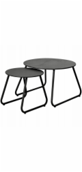 Home Styling Collection Sada kovových konferenčních stolků, O 40 cm, O 60 cm