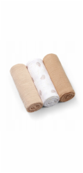 NoName Mušelínové plenky BABY ONO 828/02, zmačkané, super měkké, béžové
