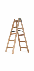 Žebřík Strend Pro, PROFI, dřevěné štafle, 5 příčkový, 1,53 m, max. 150 kg