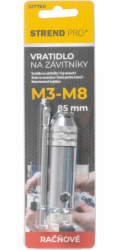 Vratidlo Strend Pro, na zavitniky, racnove, M3-M8, 85 mm
