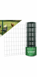 Pletivo EUROPLAST 1, 600/100x50/2,20 mm, zelene, RAL 6005, Zn+PVC, ohradove, bal. 10 m