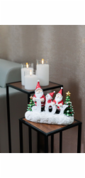 Dekorace MagicHome Vánoce, Santa JOY, 11x24.5x19.5 cm