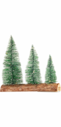 Dekorace MagicHome Vanoce, stromecky, plast, 12xLED tepla bila, 20x5x20 cm, 2xAAA