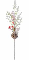 Větvička MagicHome Vánoce, zasněžená, 46 cm
