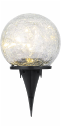 Lampa Strend Pro Garden Crackles, solárne, LED, 10x19 cm