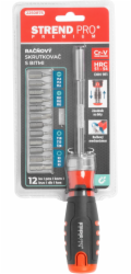 Šroubovák Strend Pro Premium, sada, s 12 bity, torx + ploché + Phillips