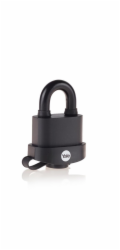 Zámek Yale Y220B/51/118/1, High Security, visací, laminovaná ocel, černý, 53 mm, 3 klíče