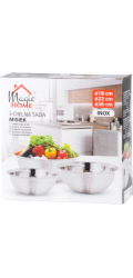 Miska MagicHome, nerez, 18-22-26 cm, sada 3 ks