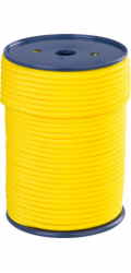 Lano Strend Pro Premium, PPV, 6 mm, šnúra, pletené, žlté, s jadrom, L-100 m