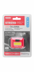Světlomet Strend Pro Headlight H955, COB LED, 3xAAA, mix barev (černá, bílá, červená)