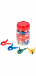 Strend Pro Premium DT825 pružinová svorka, mix barev, v balení po 15 kusech, 1"/25 mm