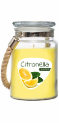 Svíčka Citronella, repelentní, ve skle, 140 g, 85x105 mm