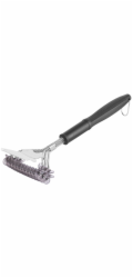 Strend Pro Grill BBQ Brush, s ocelovým drátem, na čištění grilu, se škrabkou, 41,5x16x8,8 cm
