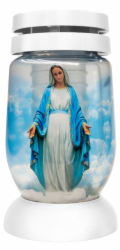 Kahanec Bolsius S02 3D Marie, 22 cm, na hrob, s náplní 36 h