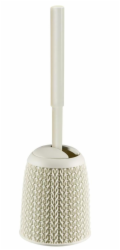 Toaletní kartáč, Curver® KNIT, krémový, 14x43, WC