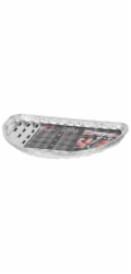 MagicHome miska 33x19x2,0 cm, 4 ks, půlkruhová, perforovaná, ALU