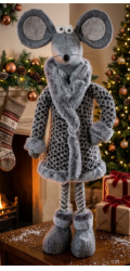 MagicHome Vánoční dekorace, Stojící myši, 50 cm