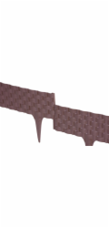 Palisáda RatanPalisáda L-2,40 m, tmavě hnědá, balení. 3 ks, 820x95/200 mm, UV