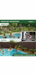 Stínicí tkanina BrownDecor W101, 1x10 m, UV, 230 g/m2, 95 % hnědá