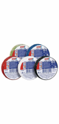 Páska tesa® PRO tesaflex®, elektroizolační, lepicí, sPVC, 19 mm, žluto-zelená, L-20 m